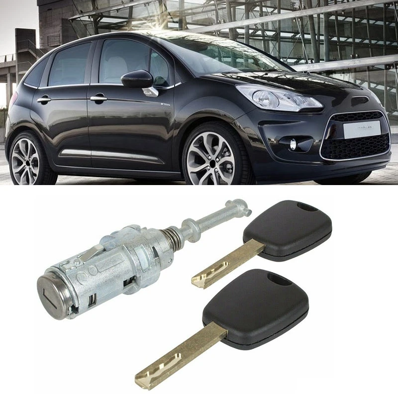Ствол замка передней левой двери автомобиля для Citroen C2 C3 2002 2010 с 2 кнопками 9170T9 9170W9