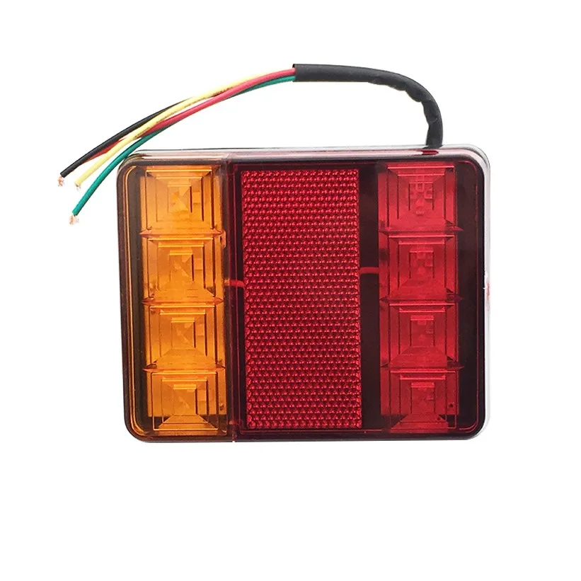 

1 шт. 12 В водонепроницаемый прочный светодиодный задний фсветильник для автомобиля, грузовика, предупреждающие фонари, задний фонарь для прицепа, фургона, вездехода, лодки.