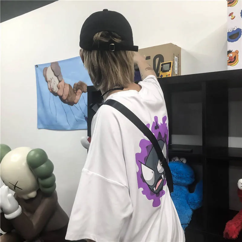 Футболка мужская в стиле Хай стрит милая уличная одежда Харадзюку С амином