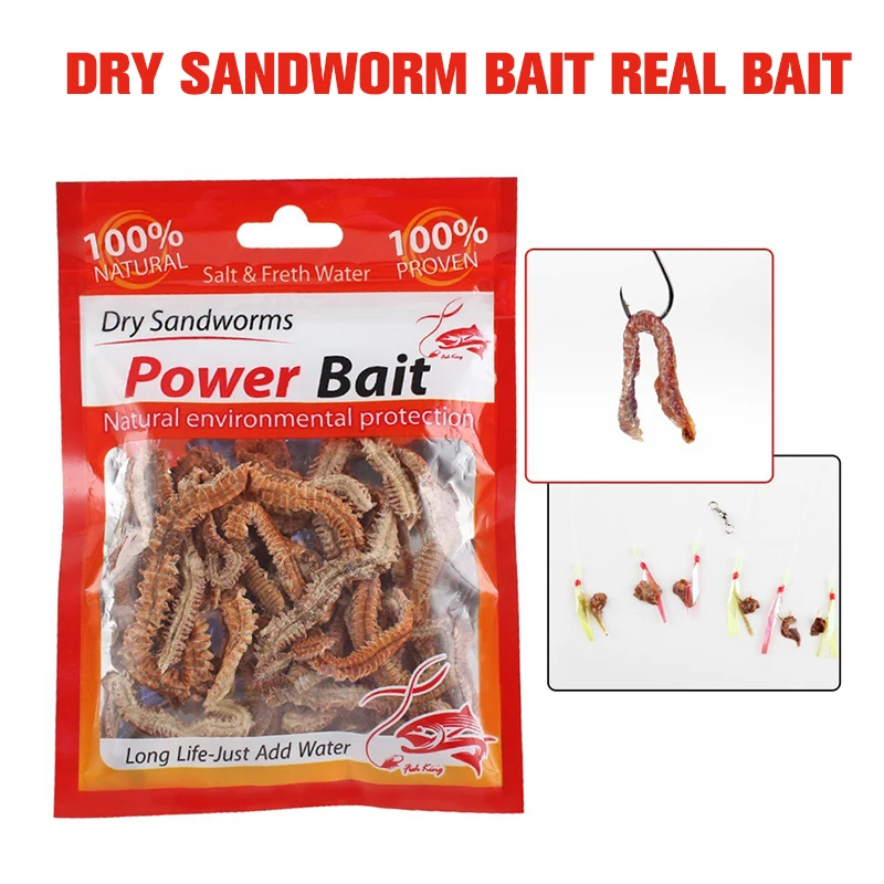 

1 Pack Of Freshwater Freshwater 6g 10gLu Fish Cod Dried Cod Dry Insect Worm Bait