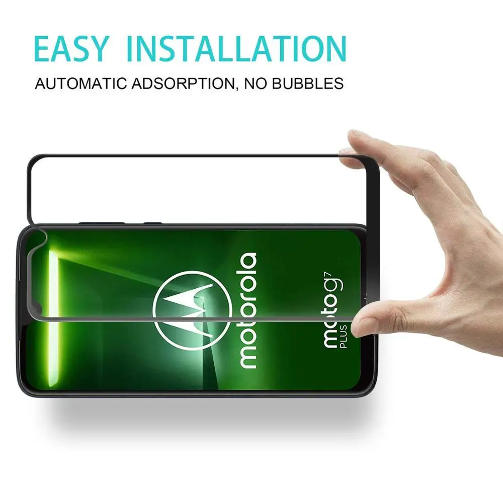 9D Full Glue Tempered Glass For Motorola E6 Play Cover 9H Screen Protector MOTO E6S Plus Front film | Мобильные телефоны и