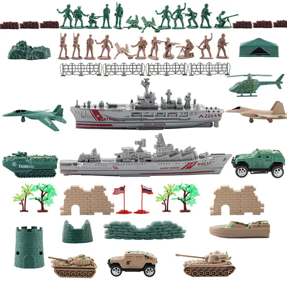 RCtown военный пластиковые солдаты Модель Набор Army Men цифры и аксессуары комплект