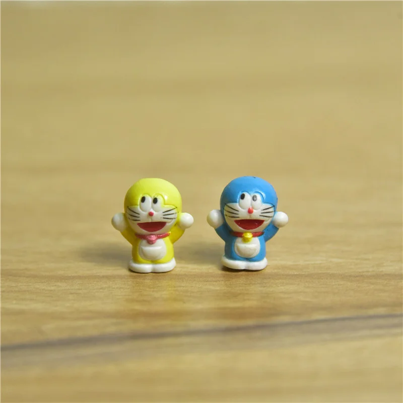 60 шт. 2 см мультфильм аниме очень маленький Doraemon Фигурки игрушки Pokonyan модель игрушки
