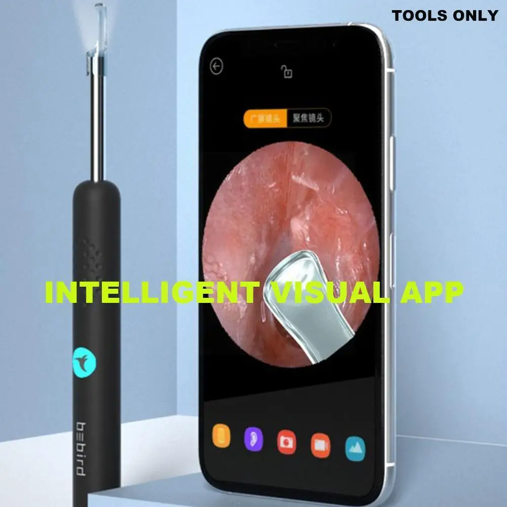 

2021 Hot Electric Ear Cleaner Silicon Spoon Ears Health Megapixel Ear Removal Wax Tool Tools 3 Endoscope Care Cleaner Proci Z2G1