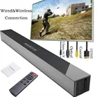 Стерео Саундбар для телевизора с настенным креплением, 40 Вт, беспроводная звуковая панель с Bluetooth, сабвуфер с объемным звучанием для проектора, звуковая система для ПК