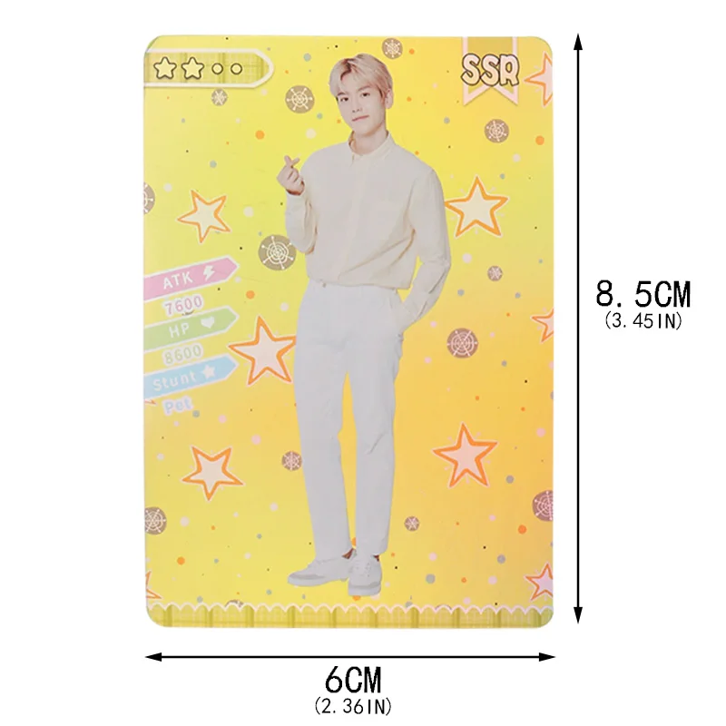 8/10 шт./компл. BTS EXO Фотокарта Kpop Прозрачный Карты женские группе Star DIY Бумага карта с фотографией