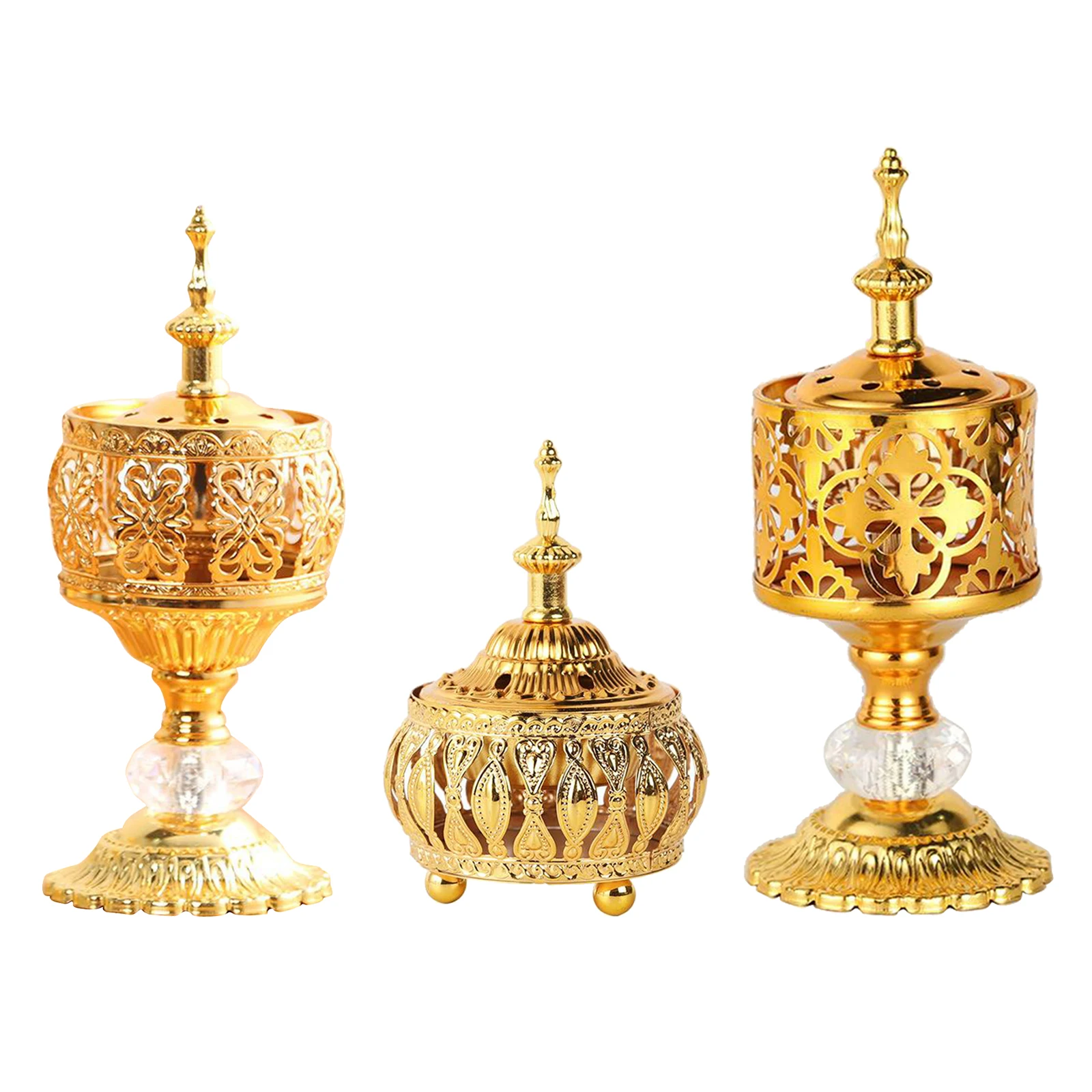 

Metal Incense Burners Censer Chinese Buddhism Aromatherapy Furnace Home Bedroom Teahouse Yoga Studio Decoration