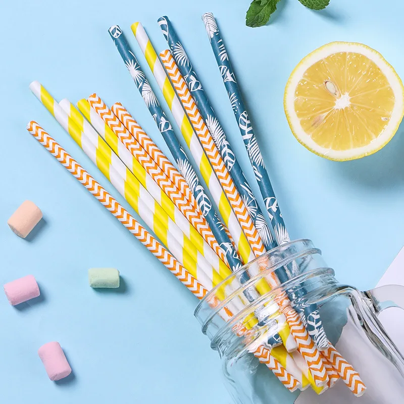 Одноразовая бумажная соломинка Коко кактус иллюстрация для питья кухонный