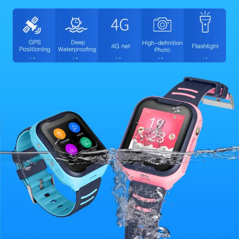 Wholesale 4G Kids Smart Watch GPS+ WiFi Touch Screen SOS SIM Phone Call Waterproof Children Watch with Camera Kids Watches