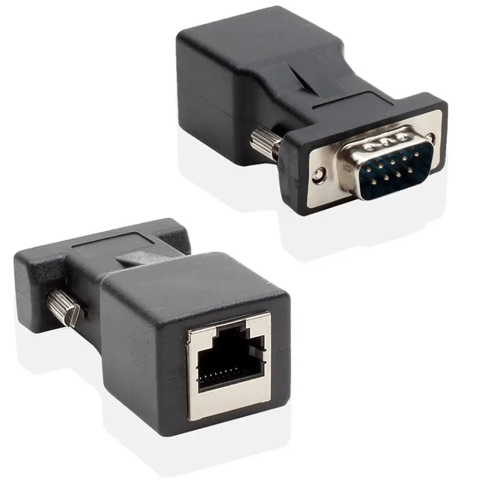 

RJ45 To RS232, DB9 9-Pin Serial Port Male To RJ45 Female Cat5e/6 Ethernet AU