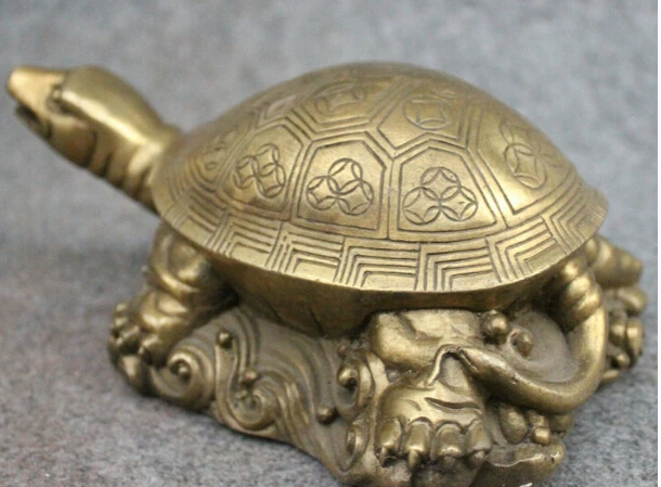 913 + 8 &quotНародная китайская чистая латунные фэншуй Богатство долговечность Shou