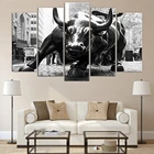 5 шт., Настенная картина с изображением Йорка и быка