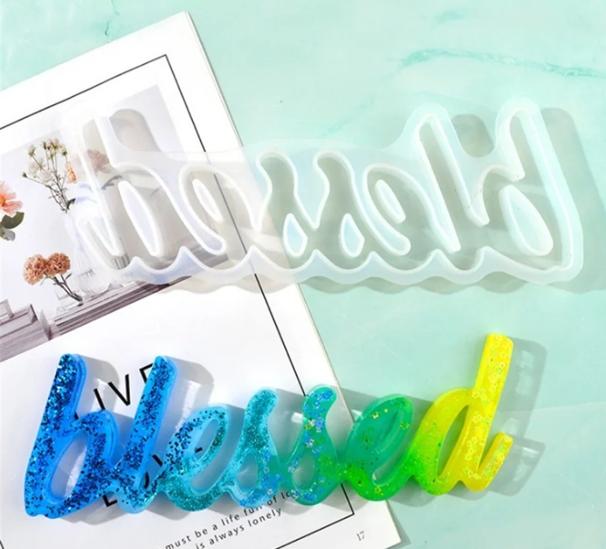

DIY Silicone Epoxy Resin Candle Epoxy Mold Crafts Souvenir Alphabet Letter Shape Decorative Accessories