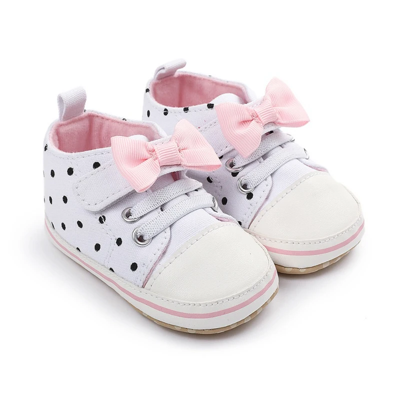 

Newborn Infant Cute Bow Cotton Soft Anti-Slip Shoes Baby Sweet First Walkers Toddler Girl Casual Crib Shoes
