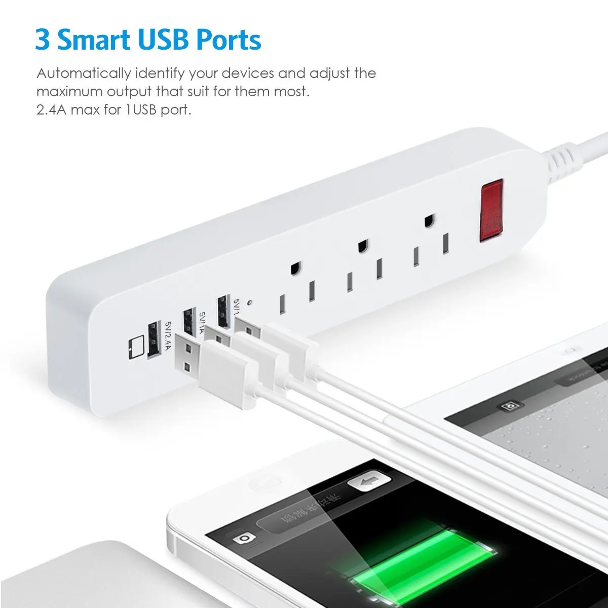 Несколько Мощность полосы Стабилизатор напряжения 3AC США Электрический штекер