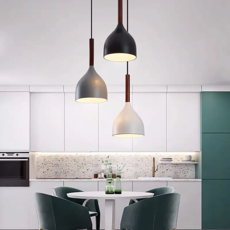 Современный светодиодный подвесной светильник в скандинавском стиле простой