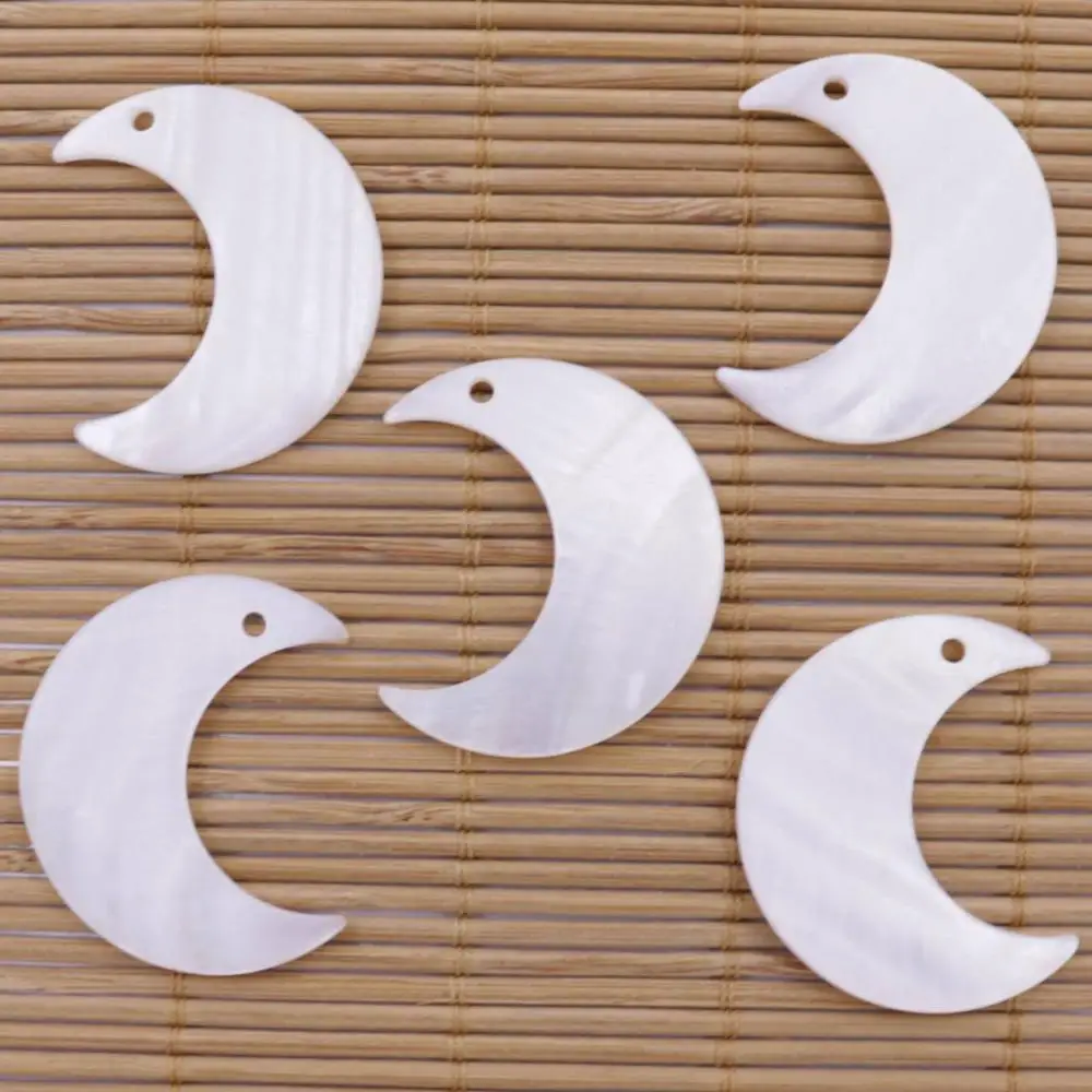 5 шт. Лунная ракушка натуральная кожа фотоэлемент сделай сам белый черный на