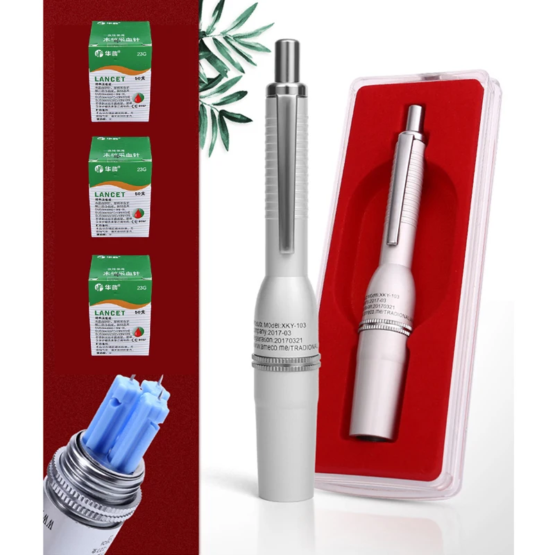 Одноразовый стерильный массажер ручка из нержавеющей стали с ланцетами|Товары