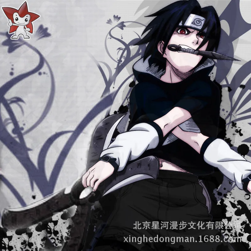

Naruto Sasuke Uchiha Cosplay Costume All Size Black Color Custom Made