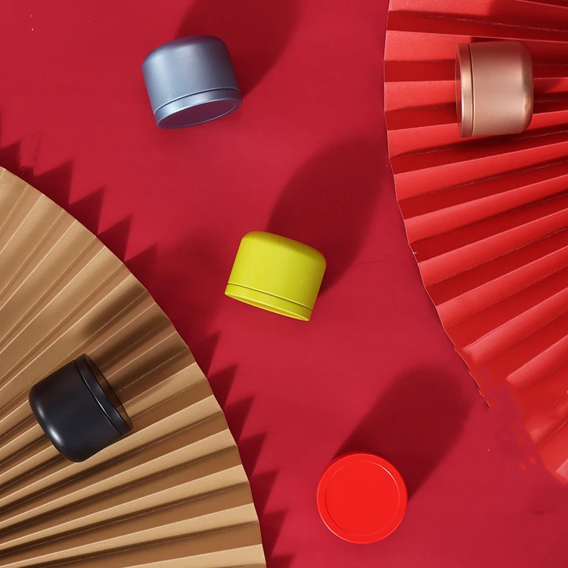 5 цветов Мини жестяная коробка для хранения чая портативный круглый