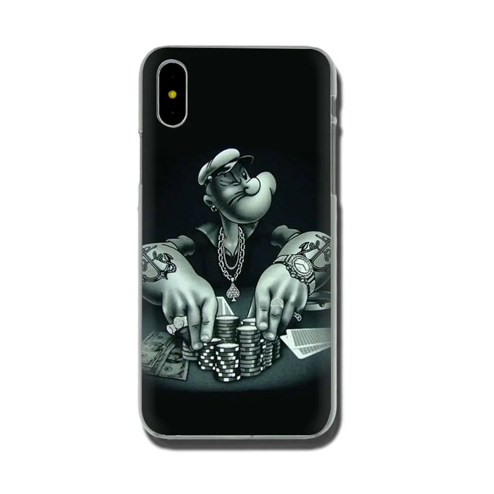 H4 Жесткий чехол для телефона EWAU popeye для iPhone 11 Pro 6 6S Plus 7 8 Plus X XS XR XS Max - Цвет: H4