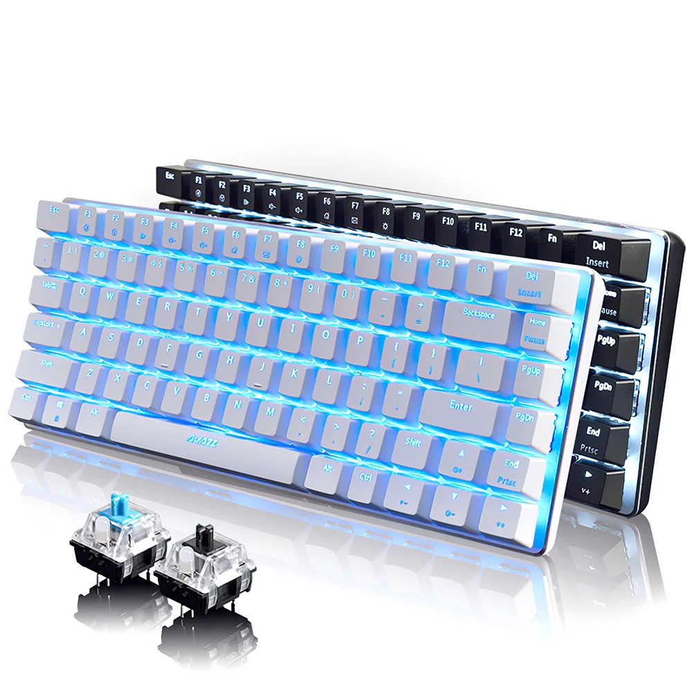 SAMTIAN игровая механическая клавиатура 18 Режим светодиодный подсветкой USB