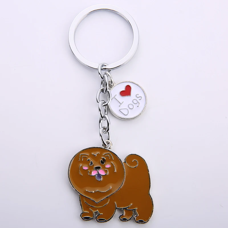 08 Брелок металлическая собака Diy Pet Dogs брелки для ключей модные ювелирные изделия Аксессуары для домашних животных симпатичный брелок мужской подарок Брелоки Прямая - Цвет: 08