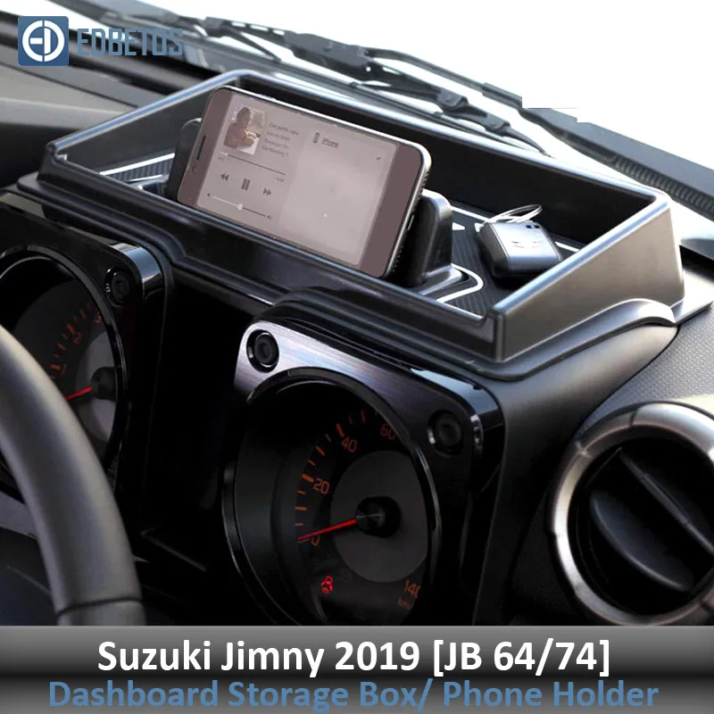 Ящик для хранения приборной панели, органайзер для Suzuki Jimny, внутренний держатель для телефона, лоток Jimny, Многофункциональная подставка для телефона, консоль