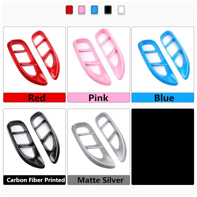 АБС пластик боковая подсветка двигателя автомобиля задняя крышка отделка для