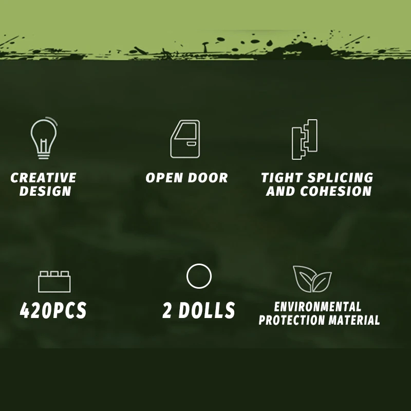 

City Police Soldier WW2 Missile Car Truck Building Block Creator Military Battle Vehicle Bricks Figures Toy For Children