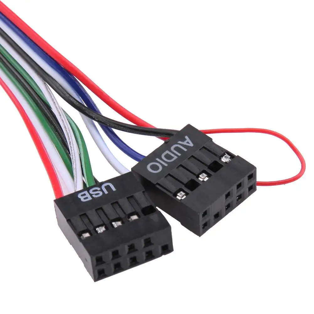 Чехол для настольного компьютера ПК передняя панель USB аудио порт кабель