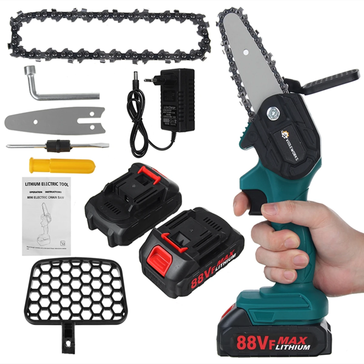 Пила цепная электрическая 88 в 800 Вт с литиевой батареей | Инструменты