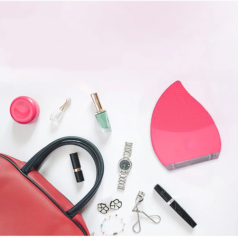 

Electric Silicone Facial Brush rechargeable Face Brush Cleansing Sonic Vibration Cleanser Deep Pore Cleansing Skin care Massager