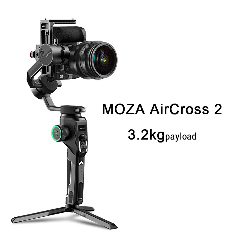 

MOZA AirCross 2 Gimbal with Moza iFocus-M Follow Focus Motor for DSLR Mirrorless Camera Payload up to 7.1Lbs12hours Runningtime