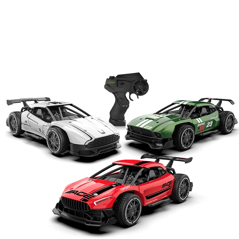 

1/24 2,4G 4CH 2-х колесный диск 216A сплава высокоскоростной пульт дистанционного Управление автомобильным зарядным устройством гоночный автомоби...