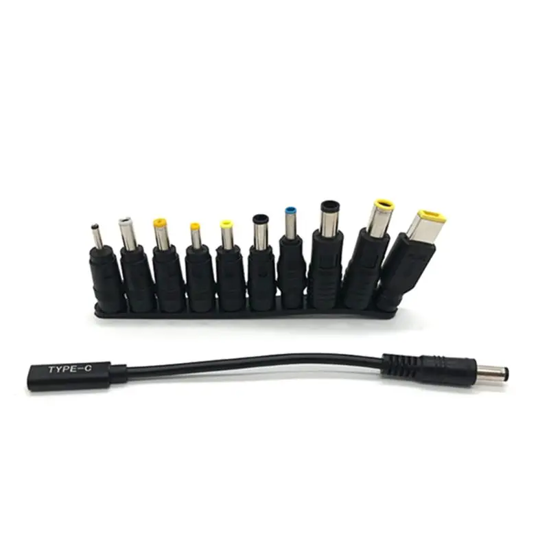 

1Set Type-c Female to DC 5.5x4.0MM Power Cable with Adapter for Laptop Computer Q81F