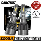 Светодиодные лампы CARLITEK H4 CAN-шина без ошибок 12 В для автомобиля H8 H9 H11 H7 фары дальнего света HB3 9005 HB4 9006 Автомобильные фары турбо универсальные