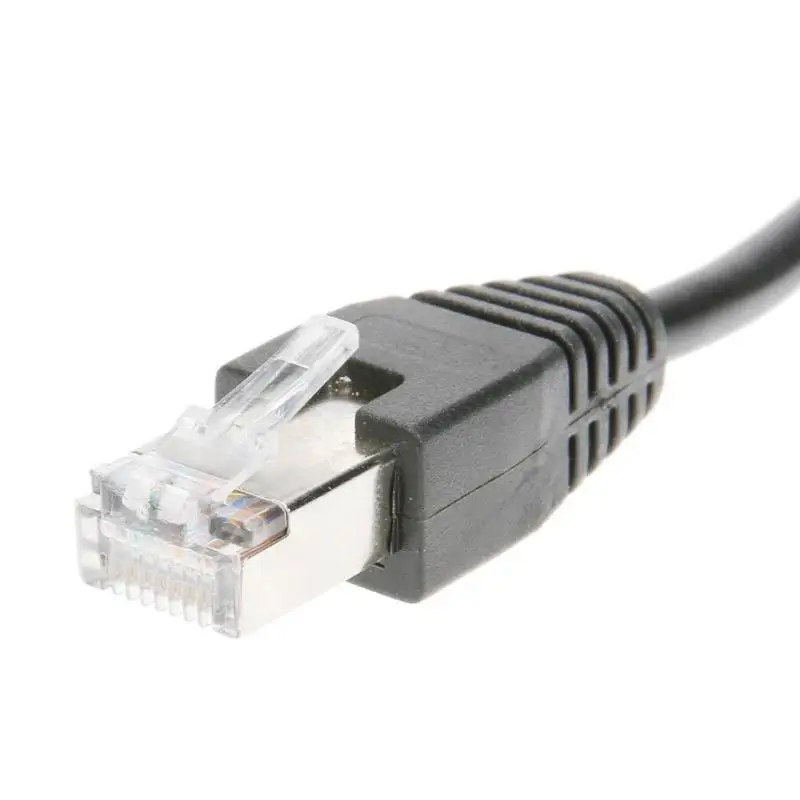 Сетевой сплиттер DSL RJ45 штекер 2 гнезда адаптер Соединительный кабель черный| |