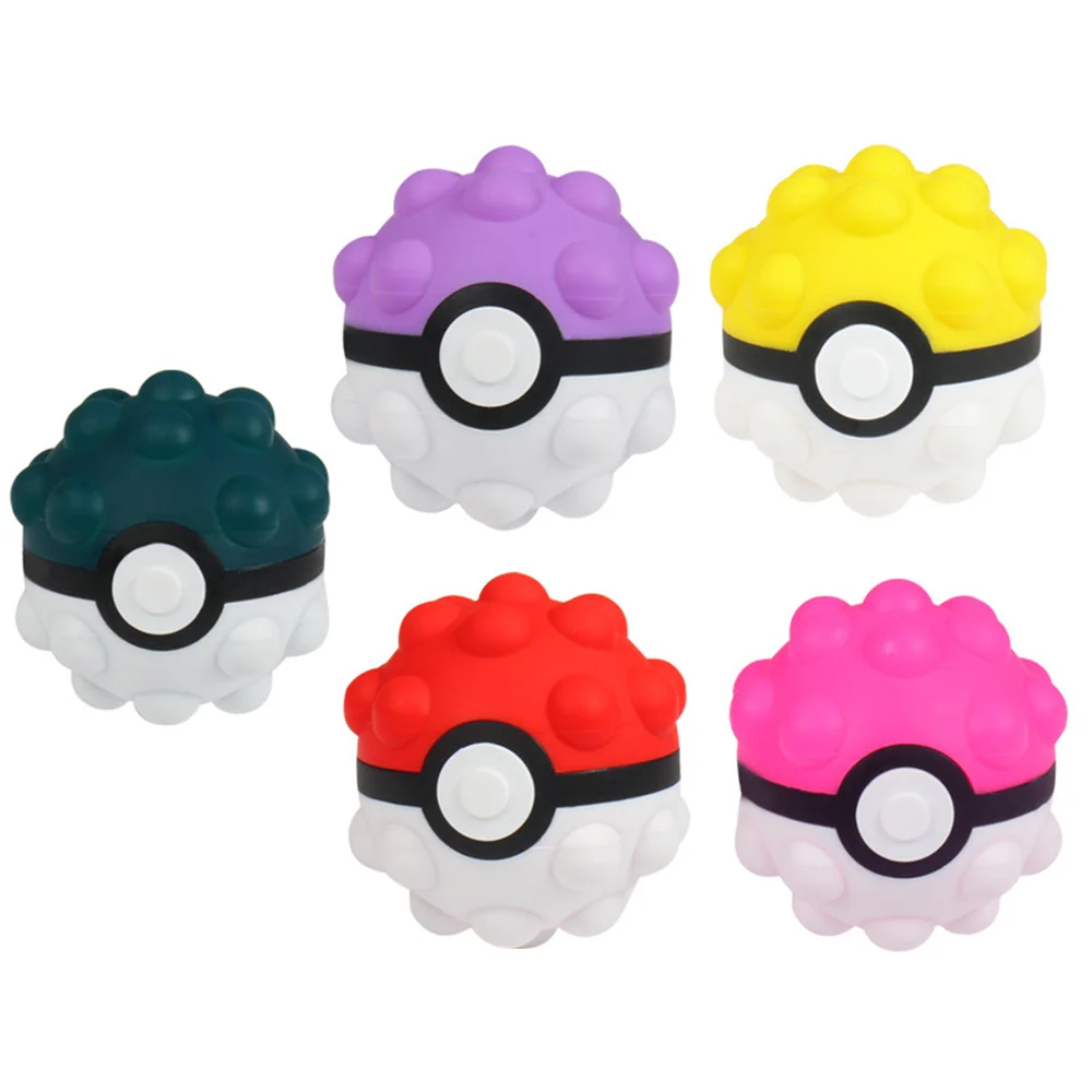

Silicone Decompression 3D Squeeze Balls Portable Anti Stress Sensory Game Pop Ball Fidget Toys Push Bubble Alleviate Tension Toy