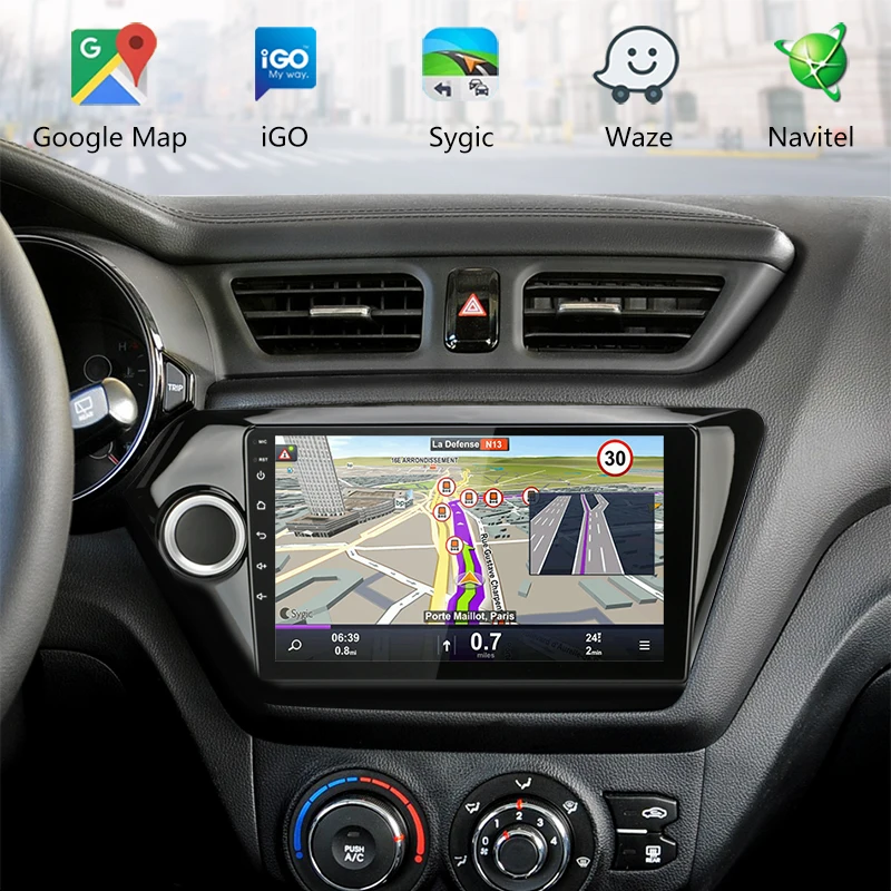 9 &quot4G wifi 2 Din Android 8 1 автомобильное радио для KIA RIO 3 2011-2016 сенсорный экран