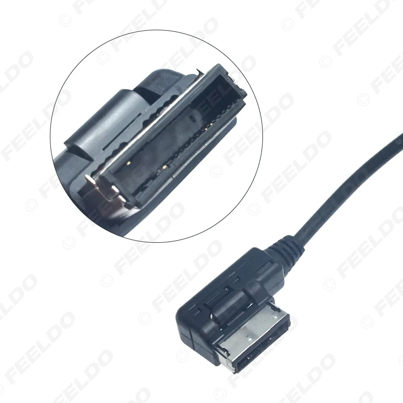 FEELDO Car Audio Radio AUX Cable Adapter For Mercedes Benz AMI Interface Bluetooth Wireless Receiver Music | Автомобили и