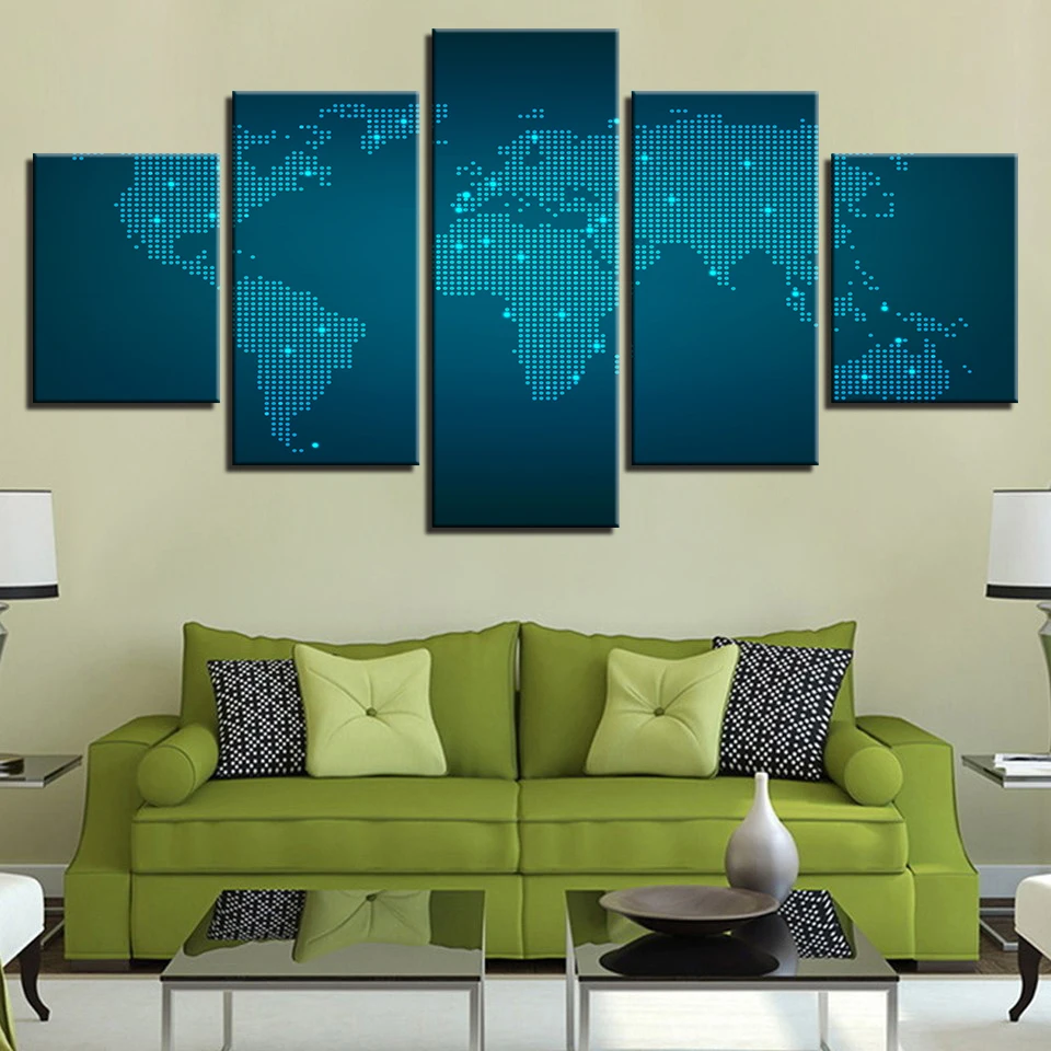 Абстрактная картина HD холст для гостиной настенный художественный постер 5 шт.