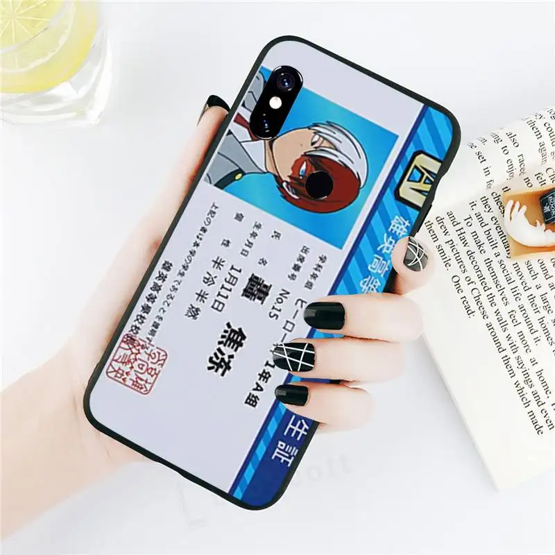 

My Hero Academy ID Card Phone Case For Xiaomi Redmi note 7 8 9 t k30 max3 9 s 10 pro lite