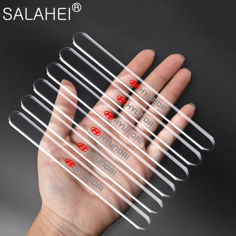 

6pcs Car Door Protector Transparent Auto Edge Corner Guard Protective Bumper Sticker For Hyundai Tucson 2015 2016 2017 2018 2019