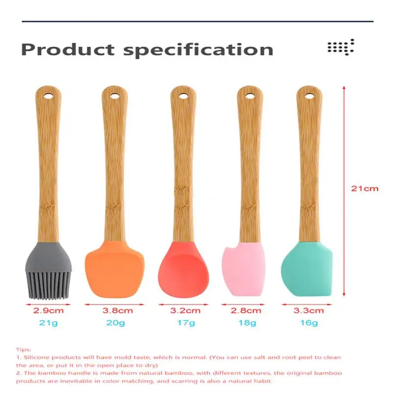 1 шт. мини Силиконовый шпатель для выпечки торта скребок розовый и светильник