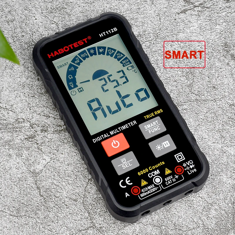 

Цифровой мультиметр HABOTEST HT112B, компактный автомобильный мультиметр