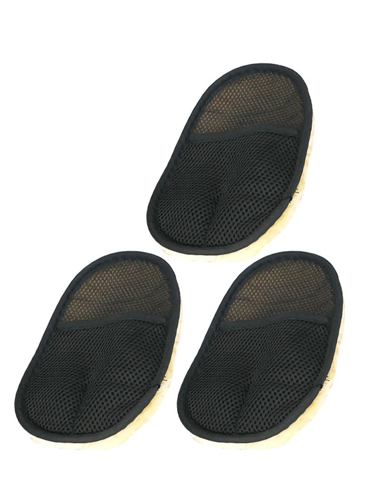 3x автомобиля шерстяные перчатки для протирания авто мытья плотная тканевая