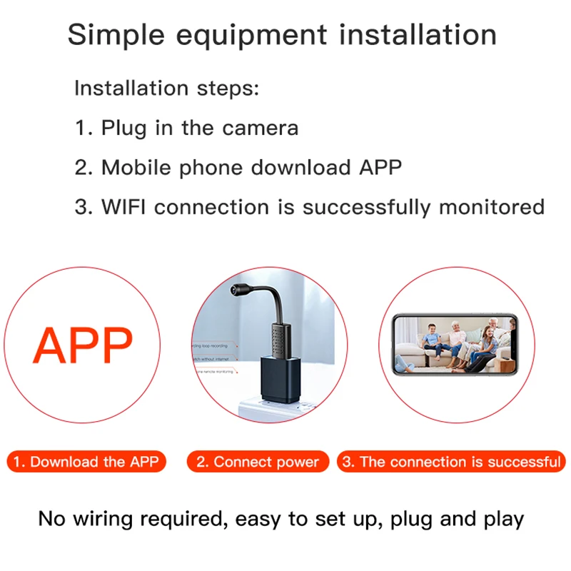 IP-Камера Гибкая беспроводная с поддержкой USB Wi-Fi HD | Электроника