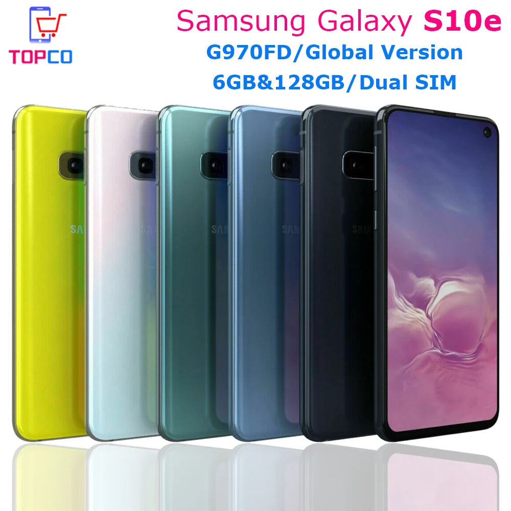 Samsung Galaxy S10e G970FD 128 ГБ ROM Global Original LTE мобильный телефон Exynos 9820 Octa Core 5 8 &quot16MP & 12MP 6 Гб