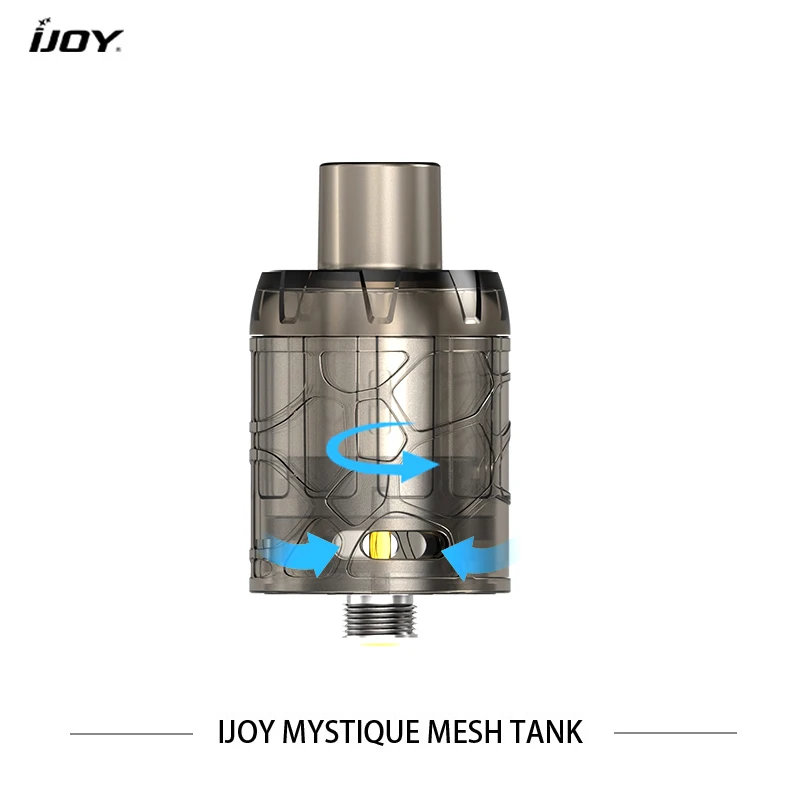 

15pcs/pack IJOY disposable tank Mystique Mesh Atomizer 3ml Capacity Tank Support 0.15ohm Low Resistance top refillable Atomizer